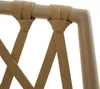 A close-up view of the woven rope detailing on a chair, attached to a metal frame. Produktbild-Vorschau
