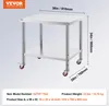 Stół roboczy 91 x 76 x 82 cm stół roboczy cateringowy ze Podgląd zdjęcia produktu 7