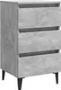 Table de chevet panneaux de particules et métal avec Voir les images du produit 6