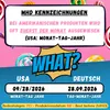 A graphic comparing date formats in the USA and Germany, with lollipops in the background. Produktbild-Vorschau