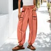 ASKSA Damen Hose Trainingshose Kordelzug Baggy Jogginghose Voir les images du produit 2