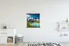 MuchoWow® Textilposter Schnee - Berg - Wasser 60x60 cm mit Produktbild-Vorschau 2
