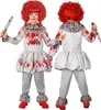Kostüm "Vintage Horror Clown" für Kinder | Grau mit Produktbild-Vorschau 2