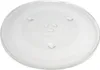A clear glass turntable plate for a microwave oven, shown from a slightly elevated angle against a white background. Náhľad obrázku produktu
