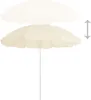 vidaXL Parasol avec mât en acier couleur sable 180 cm Voir les images du produit 1