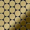 Mosaik Fliese massiv Metall Titan hochglänzend gold 1,6mm Produktbild-Vorschau 1