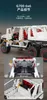 Close-up shots of a white building block toy truck, highlighting its features and construction details. Anteprima dell’immagine prodotto