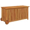 vidaXL Skrzynia ogrodowa na kółkach 113x50x58 cm z litego Podgląd zdjęcia produktu 3