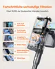 Diagram showing the six-stage filtration system of a cordless vacuum cleaner. Produktbild-Vorschau