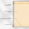 A close-up diagram of a roller blind, highlighting its components and materials. Produktbild-Vorschau