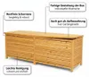 Mucola Auflagenbox Holz Kissentruhe Auflagen Kissenbox 170 Produktbild-Vorschau 6