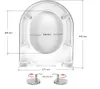 Asiento de inodoro Ramm, compatible con Villeroy&Boch Omnia Vista previa de la imagen del producto 9