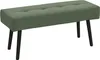 HOMCOM-Sitzbank-Polyester, Stahl-100L x 36B x 45H cm-Grün Produktbild-Vorschau 1