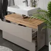 Waschbeckenunterschrank Vicco Marelle Greige/Artisan-Eiche Produktbild-Vorschau 4