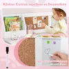 COSTWAY Kinderbureau-set, bureau voor kinderen met stoel Productafbeelding-voorbeeld 6