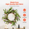 VEVOR umělý dekorační věnec, 55,88 cm, růžový/zelený, Náhled obrázku produktu 3