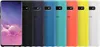 A row of Samsung phone cases in various colors, with one phone displayed in front. Produktbild-Vorschau
