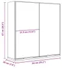 vidaXL Spiegelschrank Schwarz 64x20x67 cm Holzwerkstoff Produktbild-Vorschau 8