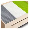 Buxibo kindertafel met bouwplaat en opbergla. Houten Productafbeelding-voorbeeld 6