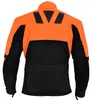 Motorradjacke Orange Gelb Grün Schwarz mit Protektoren Produktbild-Vorschau 3