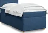 Boxspringbett mit Matratze Blau 90x190 cm Stoff Produktbild-Vorschau 2