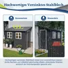 GIHAUVIA Metall Geräteschuppen Gerätehaus mit Fundament mit Produktbild-Vorschau 8