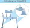 TRMLBE Duschhocker Badewannensitz 85-96cm Höhenverstellbar Produktbild-Vorschau 7