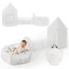 Tente pour enfants 3 en 1 avec tunnel et piscine à balles - Voir les images du produit 1