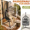 ELONEO Hängesessel mit Gestell, gemütlicher Schaukelstuhl Produktbild-Vorschau 7