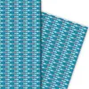 Retro Geschenkpapier mit kleinen Fischen in rosa - G6371, Produktbild-Vorschau 1