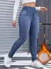 ASKSA Damen Thermo Jeans Gefuetterte Stretch Winter Produktbild-Vorschau 4