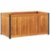 Pflanzkübel 85x45x44 cm Massivholz Akazie und Stahl Produktbild-Vorschau 1