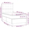 Boxspringbett mit Matratze & LED Dunkelgrün 90x200 cm Samt Produktbild-Vorschau 9