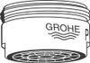 Grohe mousseur pre guľový kĺb mousseur chróm - 13961000 Náhľad obrázku produktu 2