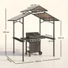 Outsunny Grillpavillon mit Flammschutzdach 2,5 x 1,5m Produktbild-Vorschau 3