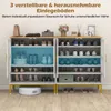 COSTWAY 5-poziomowa szafka na buty z siatkowymi drzwiami, Podgląd zdjęcia produktu 4