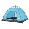vidaXL Tenda da campeggio 3 persone blu sgancio rapido Anteprima dell’immagine prodotto 4