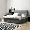 Boxspringbett 200x200cm mit Bettkasten - Bett mit Matratze Produktbild-Vorschau 1