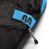 Close-up of a sleeping bag zipper and logo. Produktbild-Vorschau
