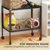 PawHut Hamsterkäfig mit Rollen 3 Etagen Nagerkäfig Produktbild-Vorschau 5