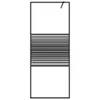 vidaXL Sprchová zástěna pro sprchový kout černá 80x195 cm Náhled obrázku produktu 3