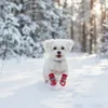 Wodoodporne buty dla psa czerwone z podeszwą antypoślizgową Podgląd zdjęcia produktu 2