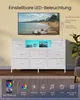 SONGMICS Komoda, komoda s 8 zásuvkami potaženými látkou, Náhled obrázku produktu 4
