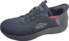 A single black Skechers shoe is shown from the side against a white background. Voir les images du produit