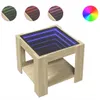 vidaXL Table basse LED Chêne Sonoma 53x53x45 cm Matériau Voir les images du produit 1