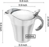 Premium Edelstahl Thermo Sauciere, Soßenkanne mit Produktbild-Vorschau 2