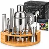 12-teiliges Cocktail Shaker Set 750 ml aus Edelstahl, Produktbild-Vorschau 1