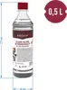 A bottle of gel fuel for heaters on a white background with dimensions indicated. Produktbild-Vorschau
