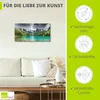 ARTland Leinwandbild Bergsee Größe: 100x50 cm Produktbild-Vorschau 2