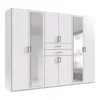 Kleiderschrank 270cm in weiß, DUNBAR-43 Produktbild-Vorschau 3
